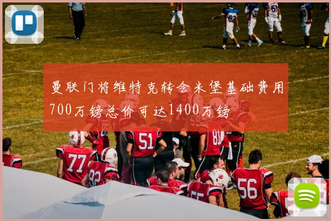曼联门将维特克转会米堡基础费用700万镑总价可达1400万镑